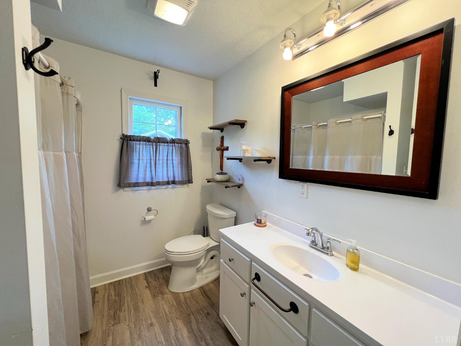 514 Smith Road Hurt, VA 24563 - Photo 31 of 59 a bathroom with a toilet sink and mirror
