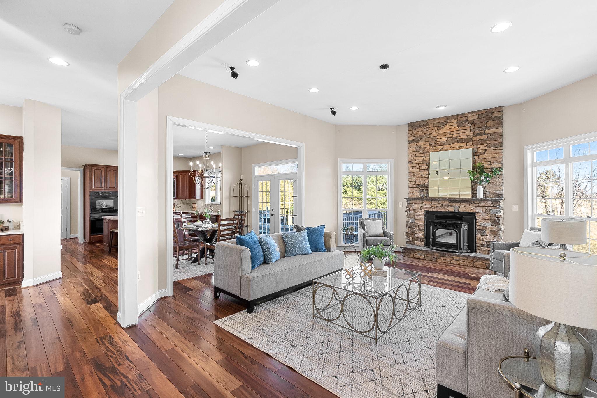 38590 Bettis Drive Hamilton, VA 20158 - Photo 21 of 97 a living room with fireplace furniture and a fireplace