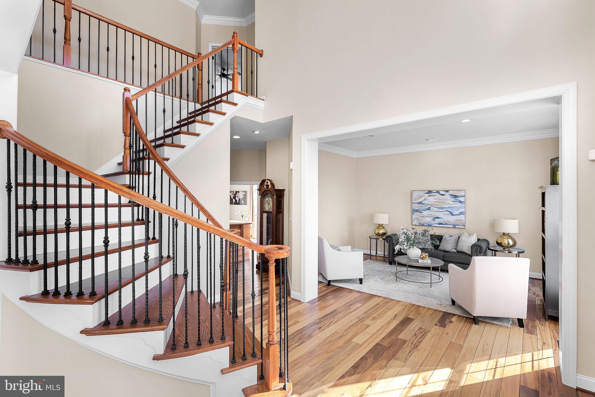 38590 Bettis Drive Hamilton, VA 20158 - Photo 9 of 97 a view of entryway livingroom and hall with wooden floor