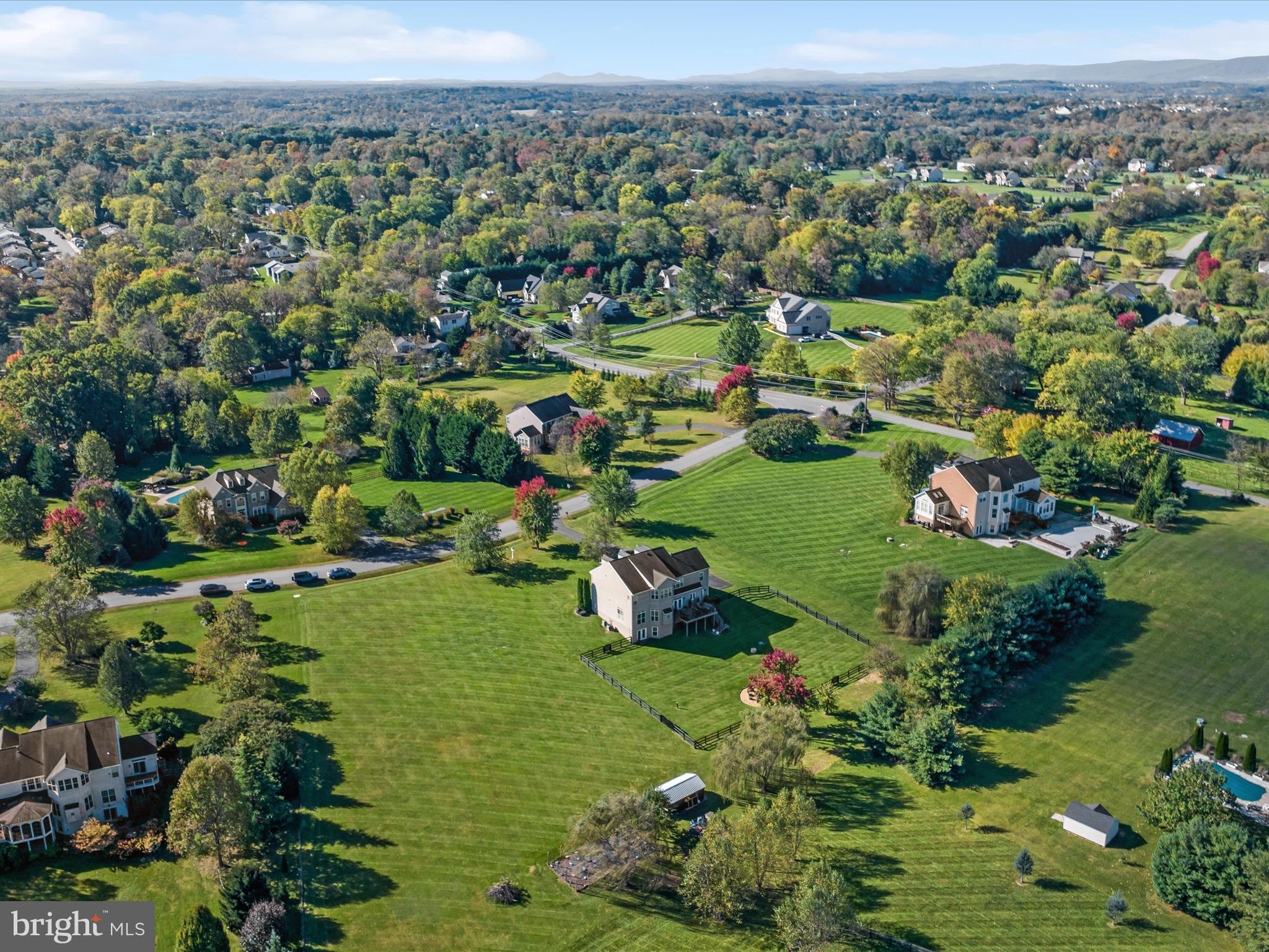38590 Bettis Drive Hamilton, VA 20158 - Photo 93 of 97 an aerial view of residential houses with outdoor space and trees