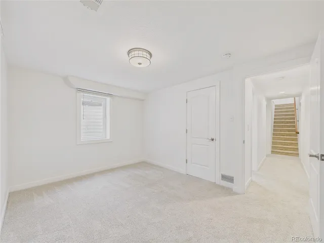 a view of an empty room