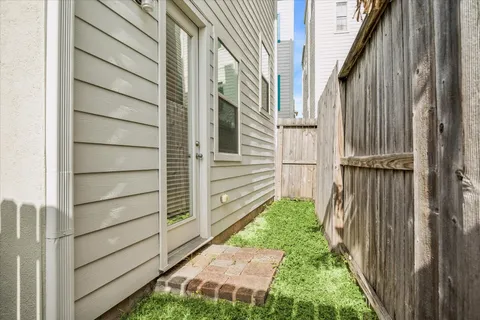 a view of a pathway of a building