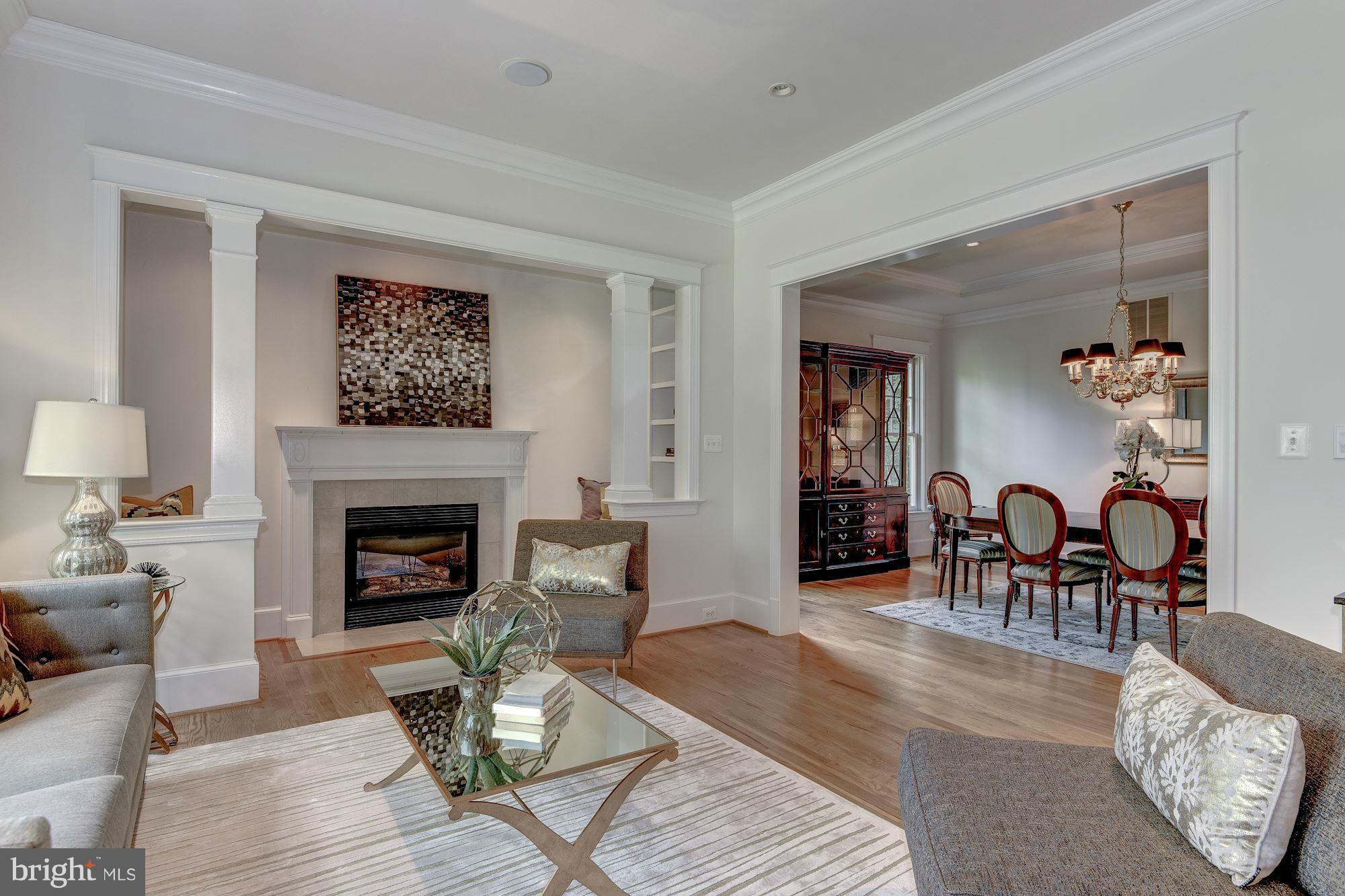 8007 Overhill Road Bethesda, MD 20814 - Photo 3 of 22 Living Room opens to Dining Room