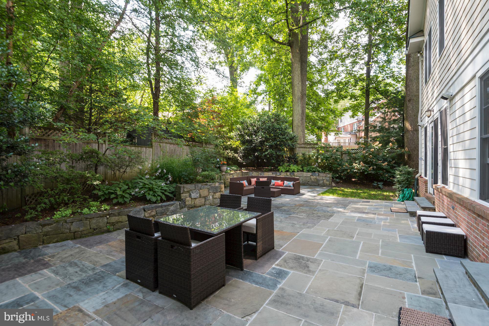 8007 Overhill Road Bethesda, MD 20814 - Photo 22 of 22 Rear Patio & Gardens