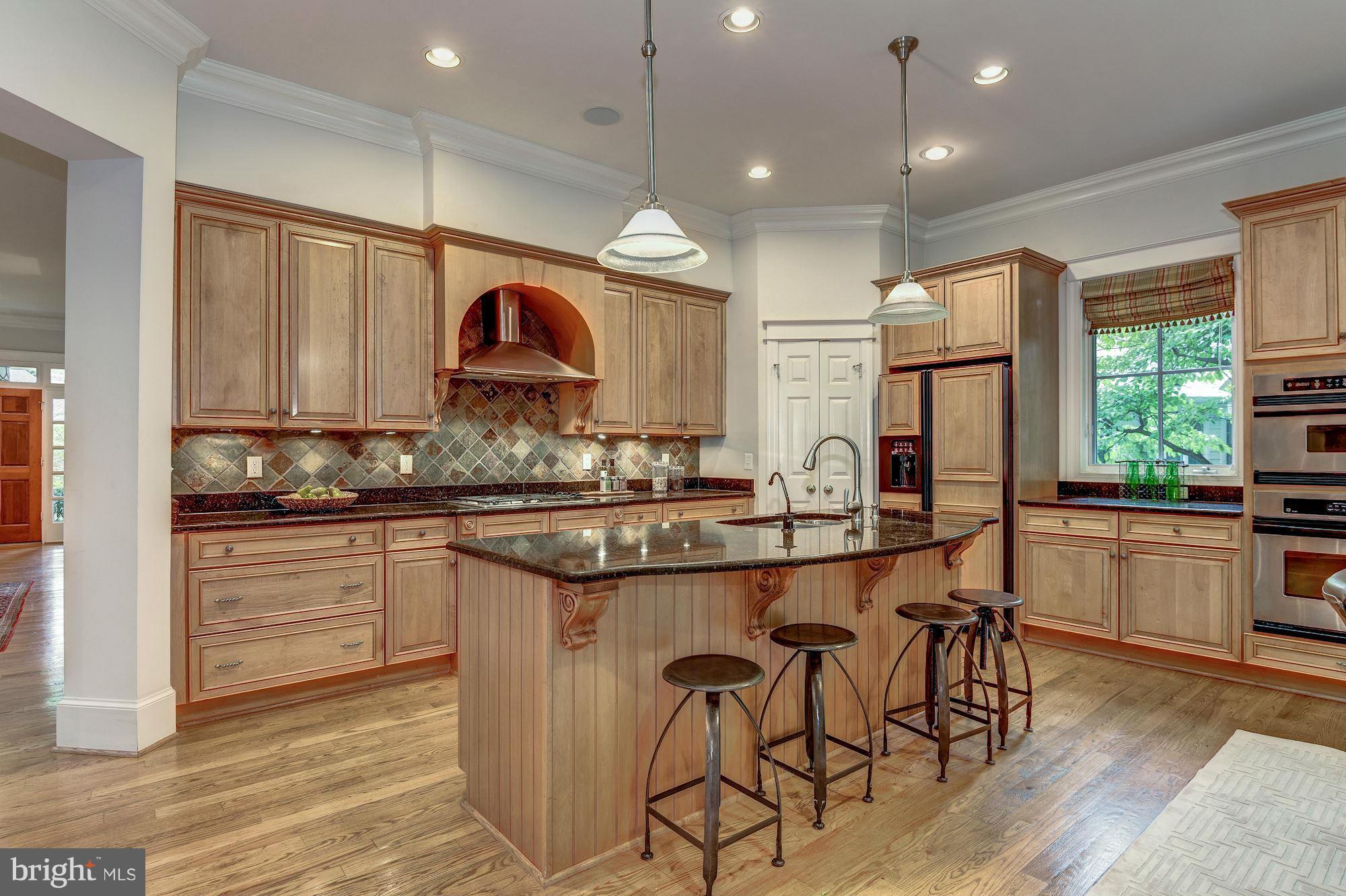 8007 Overhill Road Bethesda, MD 20814 - Photo 5 of 22 Gourmet Kitchen with Island