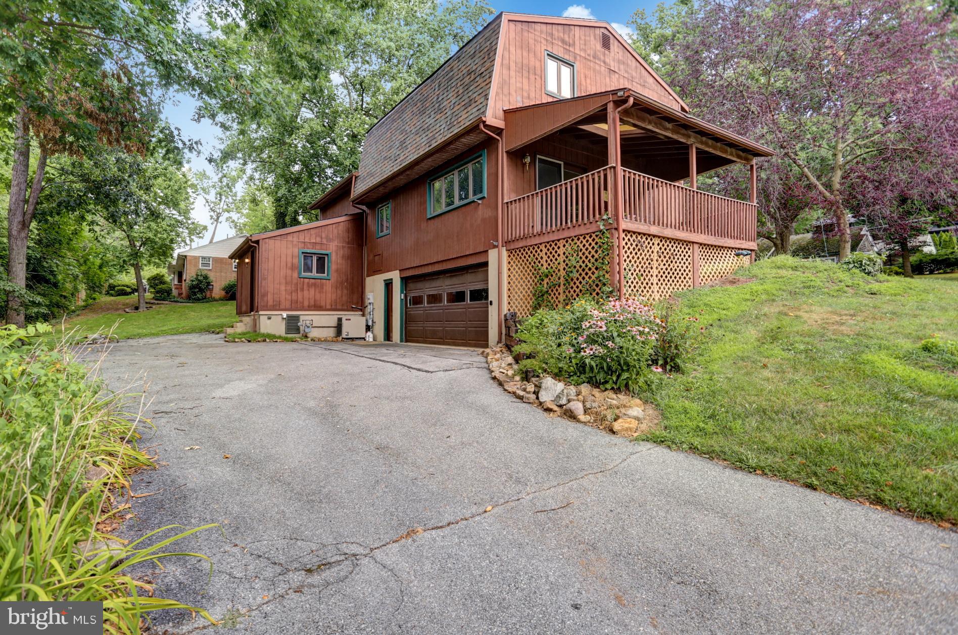 1800 Alsace Road Reading, PA 19604 - Photo 3 of 45 Rear of home w/2 car oversized garage w/exit door