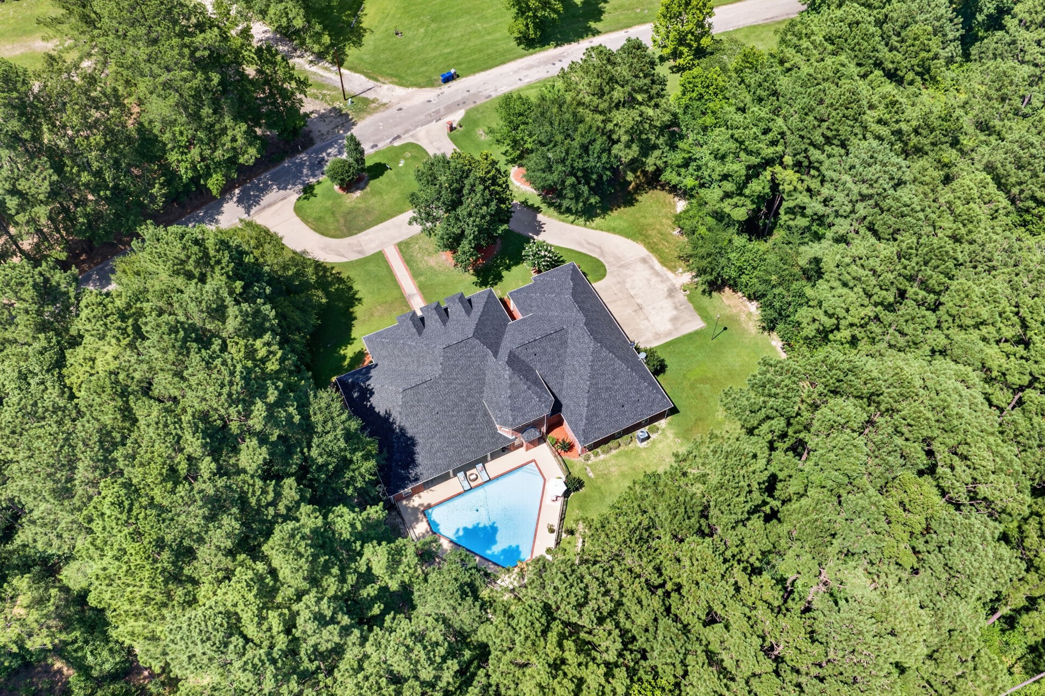 341 Billy Clark Road Huntington, TX 75949 - Photo 7 of 40 an aerial view of a house with a yard and outdoor seating