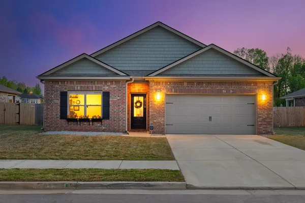 a front view of a house
