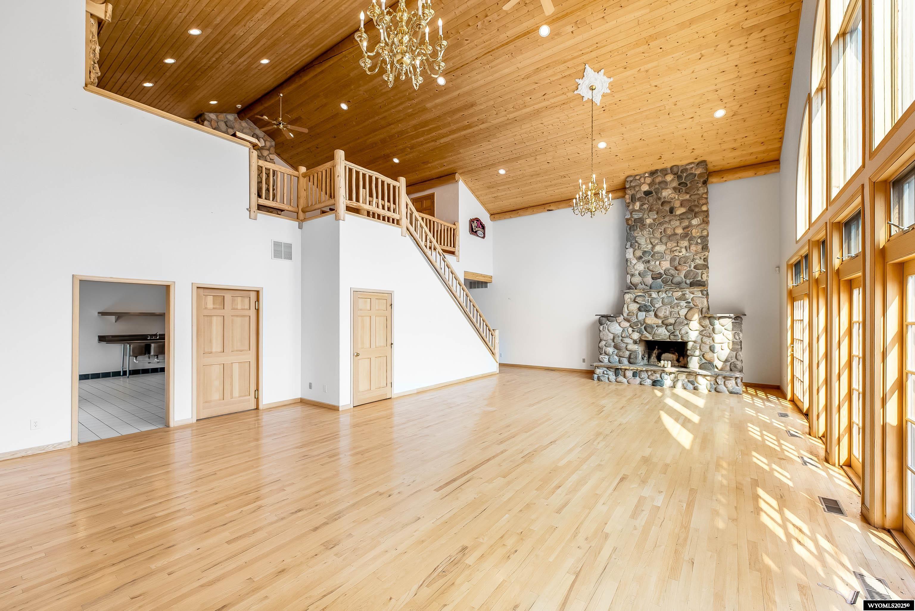 1068 North Horsecreek Road Dubois, WY 82513 - Photo 3 of 24 Great Room or Dining. Adjoins commerial kitchen