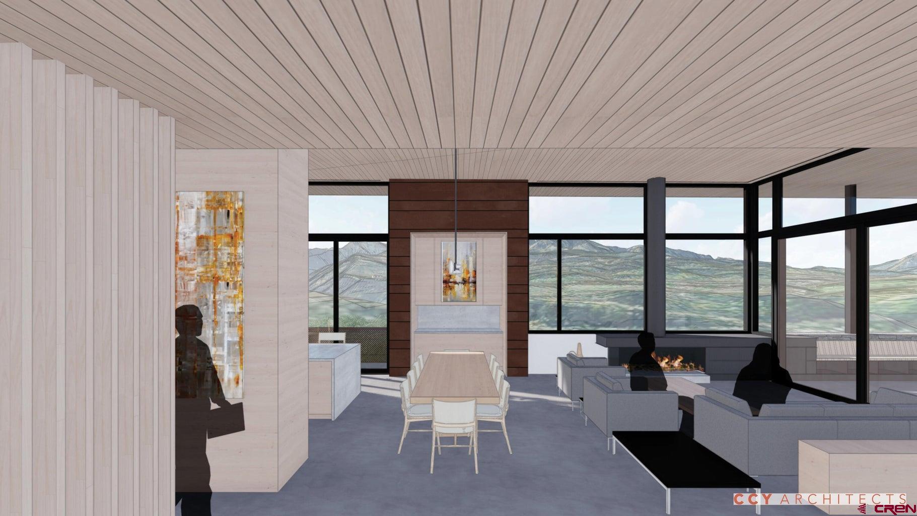 Lot 69 Josefa Lane Telluride, CO 81435 - Photo 6 of 24 a living room with furniture and floor to ceiling window