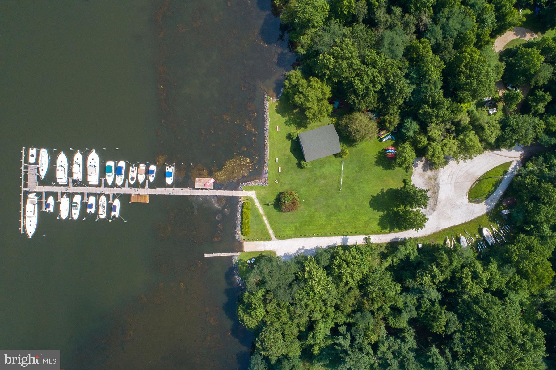 1190 Cavalier Road Arnold, MD 21012 - Photo 32 of 37 Aerial view of community marina and ramp