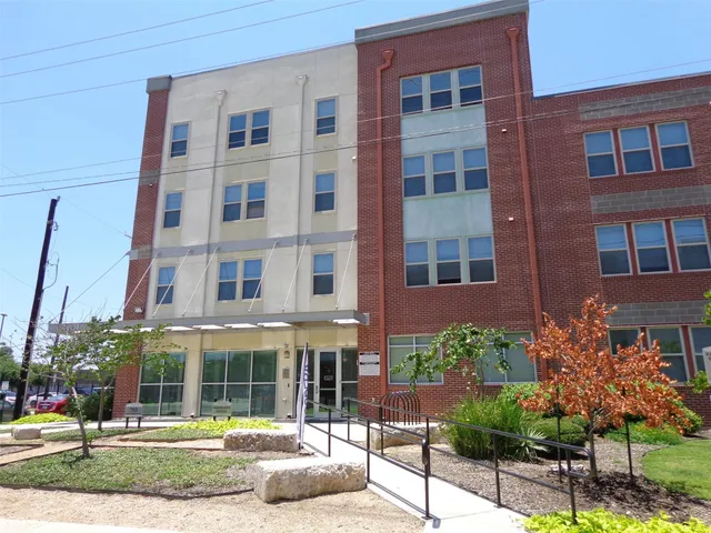 a front view of a building