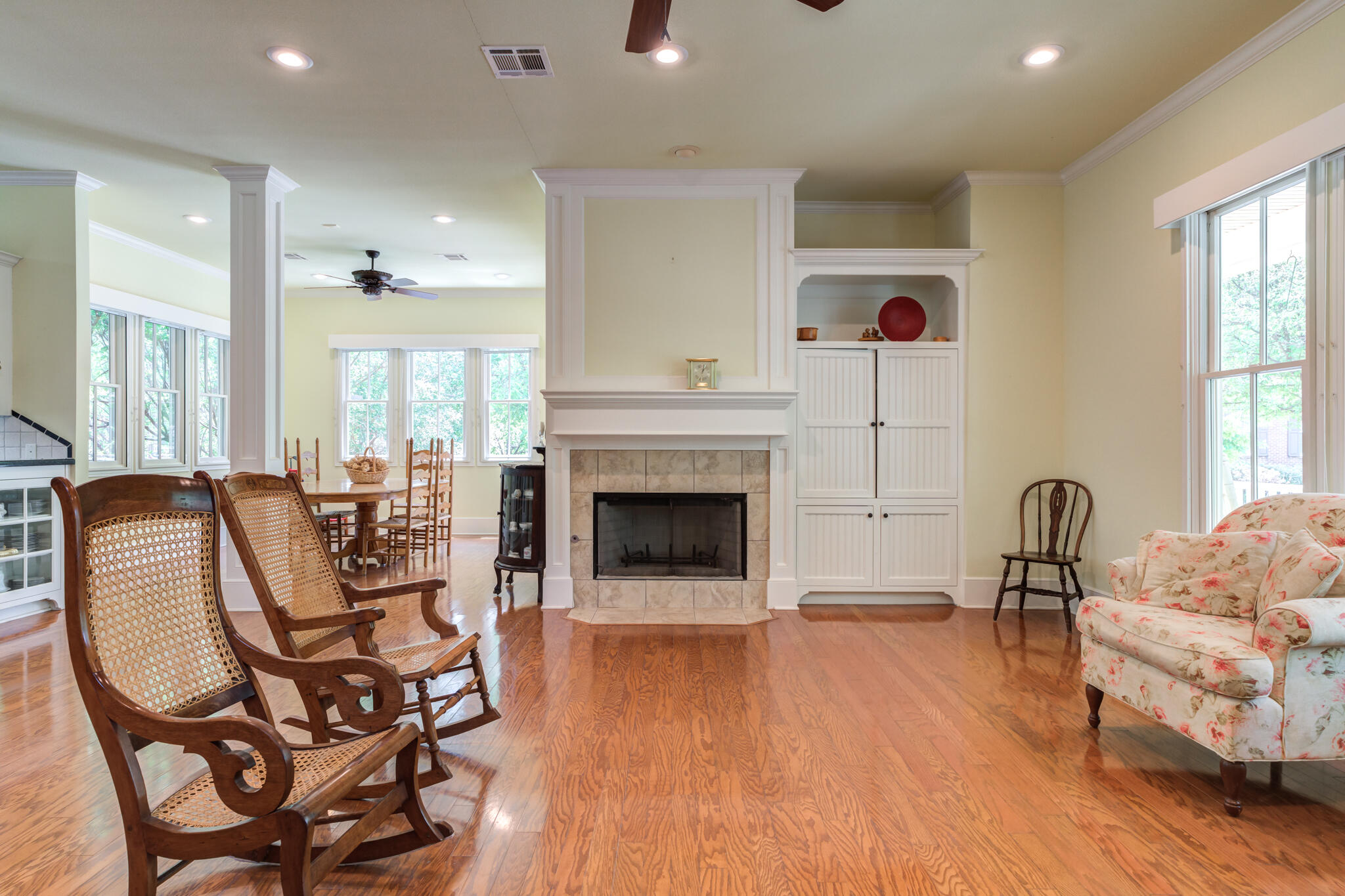 4709 116th Street Lubbock, TX 79424 - Photo 16 of 58 a living room with furniture and a fireplace
