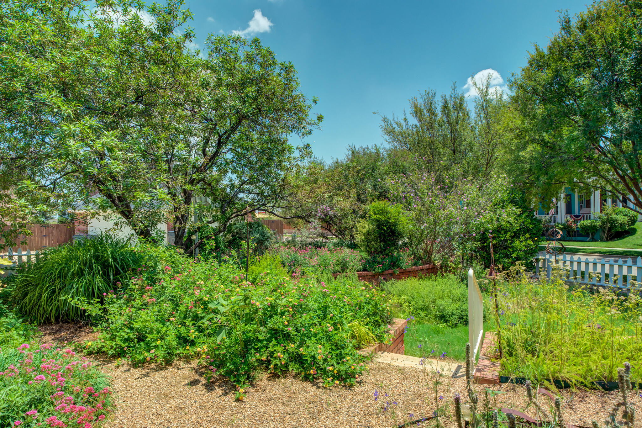 4709 116th Street Lubbock, TX 79424 - Photo 54 of 58 a view of a garden with a tree