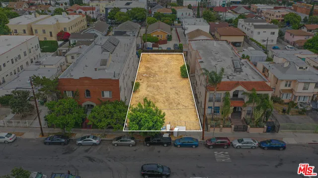 an aerial view of multiple house