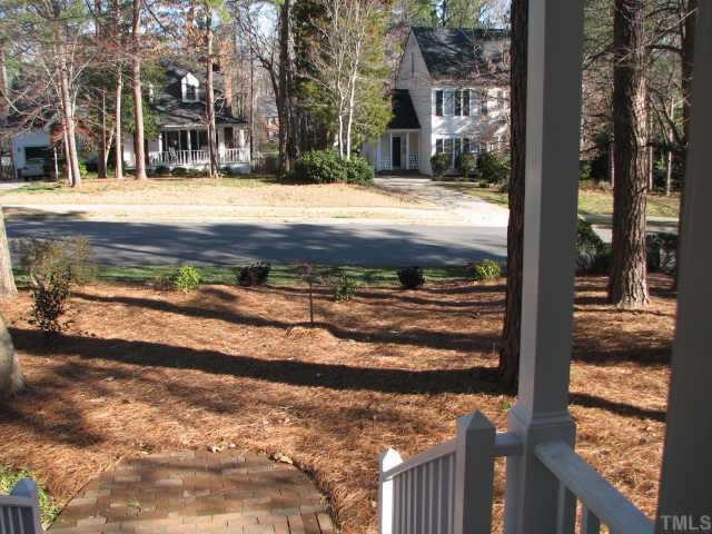 2417 Basil Drive Raleigh, NC 27612 - Photo 11 of 12 view looking out the front door to the new landscaping and street Other
