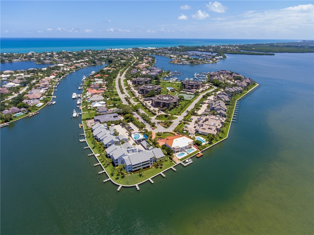 1880 Bay Road, Unit I319 Vero Beach, FL 32963 - Photo 1 of 36 an aerial view of a house with a lake view