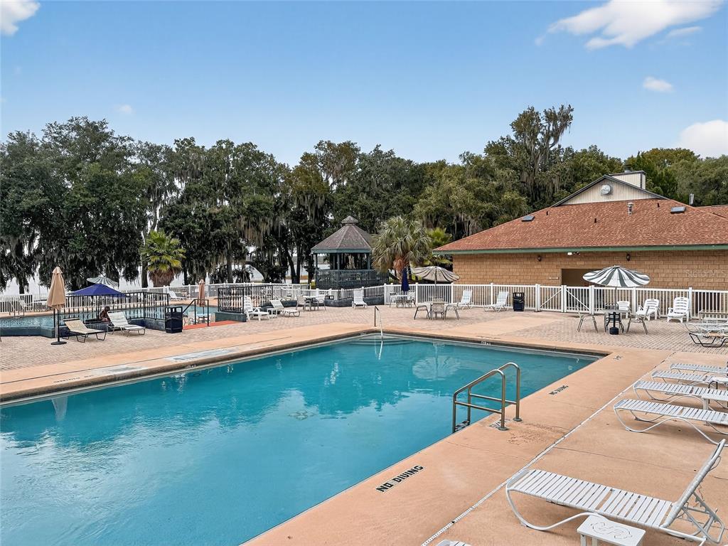 25184 Northeast 143rd Place Salt Springs, FL 32134 - Photo 34 of 42 a view of a swimming pool with lounge chairs