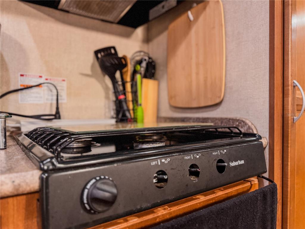 25184 Northeast 143rd Place Salt Springs, FL 32134 - Photo 10 of 42 a close view of a stove a microwave and door