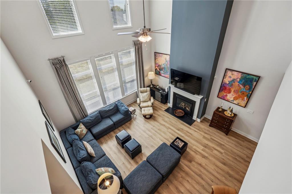 4257 Freight Street Tucker, GA 30084 - Photo 27 of 41 a living room with furniture and a fireplace