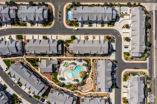 2600 Ocotillo Way, Unit 34 Santa Clara, UT 84765 - Photo 42 of 43 Aerial view of property and surrounding area with a pool area and nearby suburban area