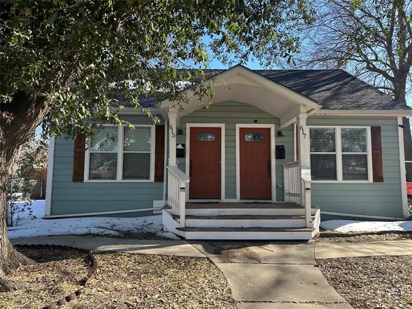 a front view of a house