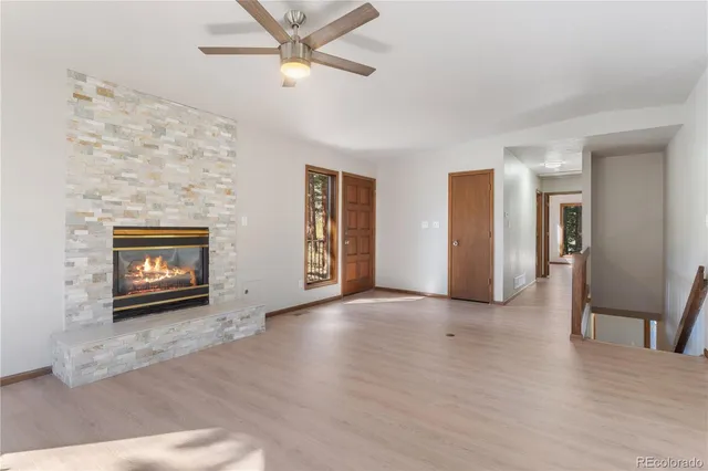 a view of a balcony with outdoor space