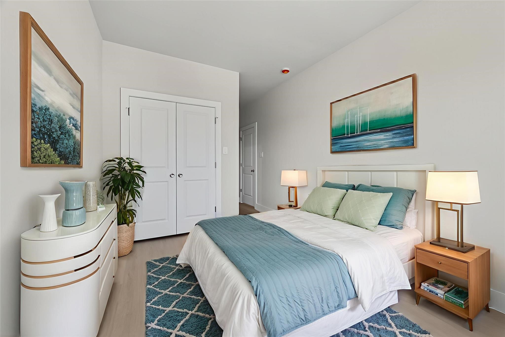 6702 Metro Boulevard, Unit 8 Houston, TX 77083 - Photo 18 of 36 a bedroom with a bed and a flat screen tv
