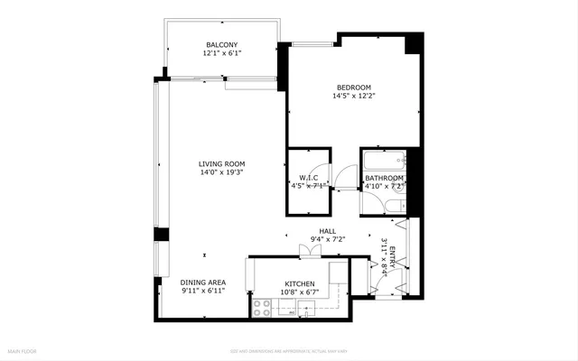 $245,000 | 1455 North Sandburg Terrace, Unit 801, Chicago, IL 60610