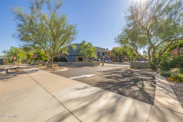 a view of road with trees