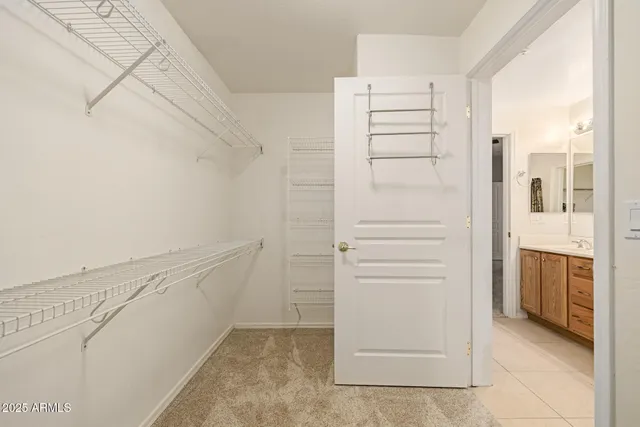 a view of walk in closet