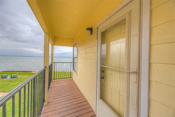 a view of a balcony