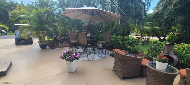 a view of outdoor space and patio