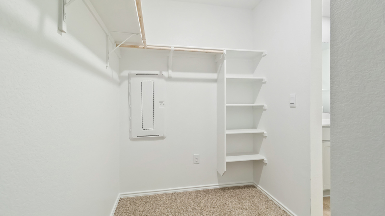 265 Balmorhea Street Kyle, TX 78640 - Photo 20 of 25 a view of an empty walk in closet