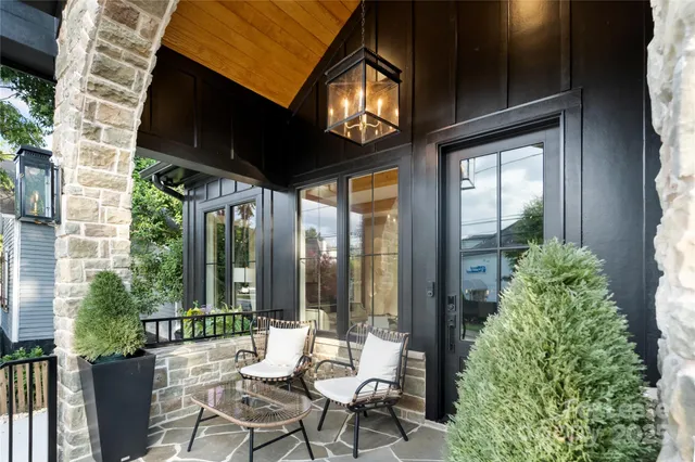 a view of an outdoor seating area