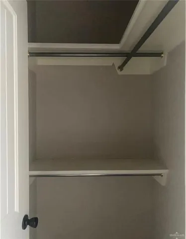 a close view of closet