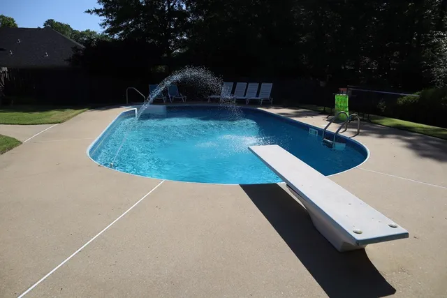 a view of outdoor space with seating area