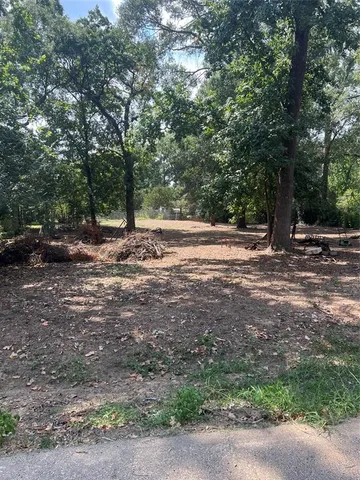 a view of empty field with trees