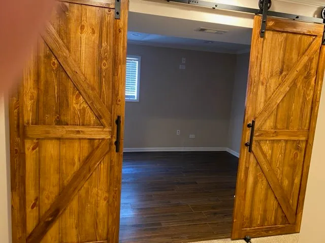 a view of front door