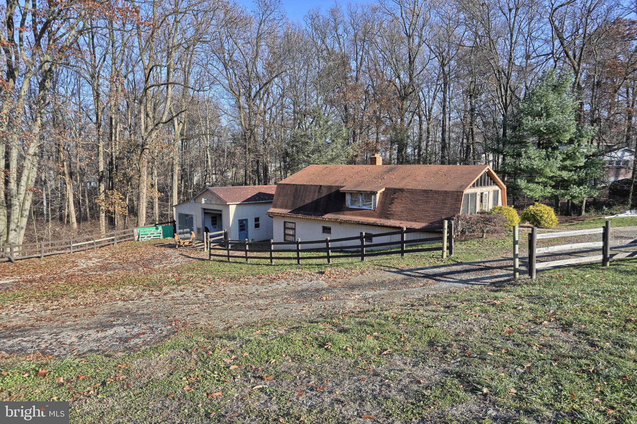 131 Valley View Road Myerstown, PA 17067 - Photo 46 of 67 Workshop & Stable/House View from Log Home