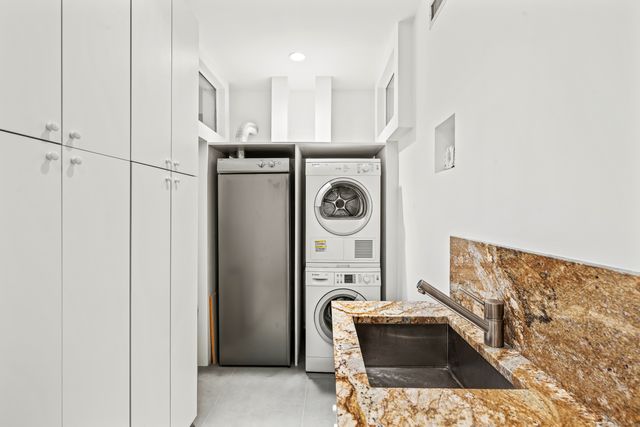 a view of bushes and pathway