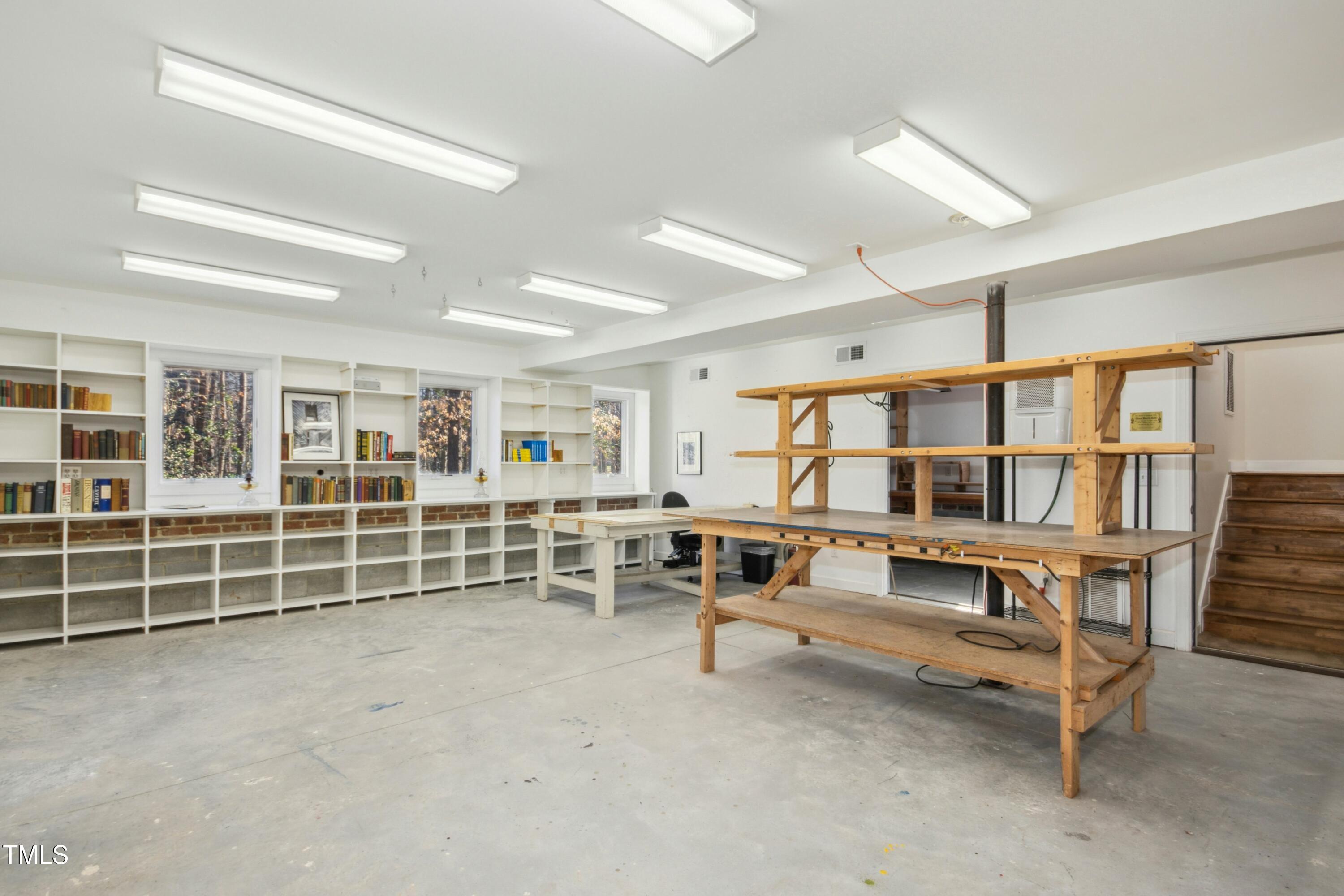 8808 Limestone Court Raleigh, NC 27615 - Photo 46 of 64 Large Lower Level Workshop