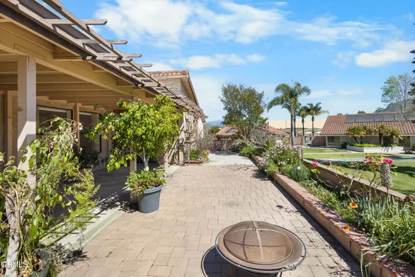 a house view with a garden space