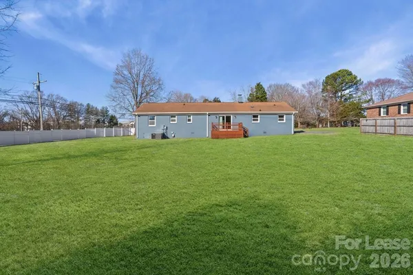 a house view with a garden space