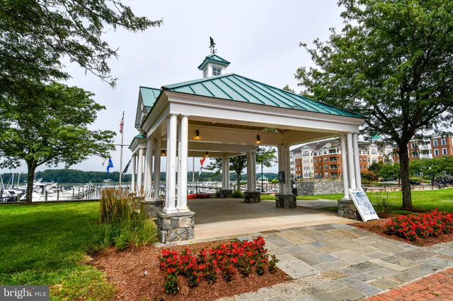 a view of a building with a street