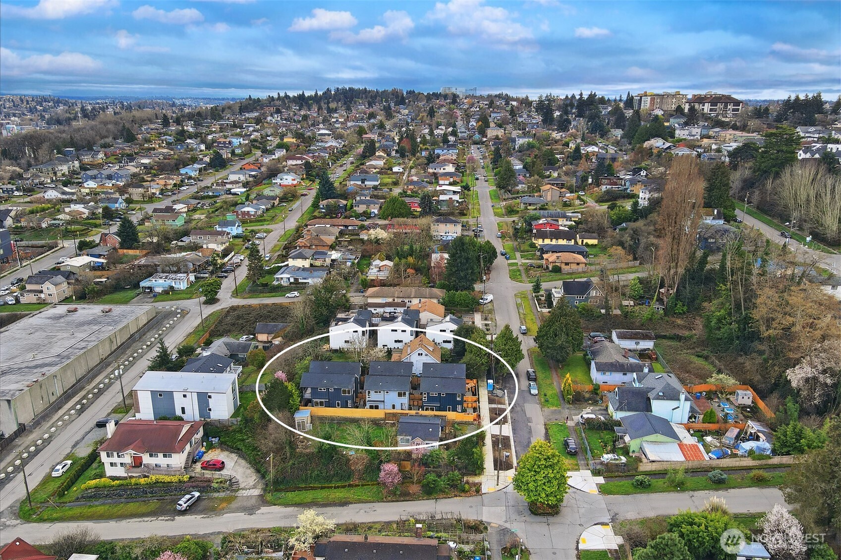 2006 B 19th Avenue South Seattle, WA 98144 - Photo 25 of 32 an aerial view of residential houses with outdoor space