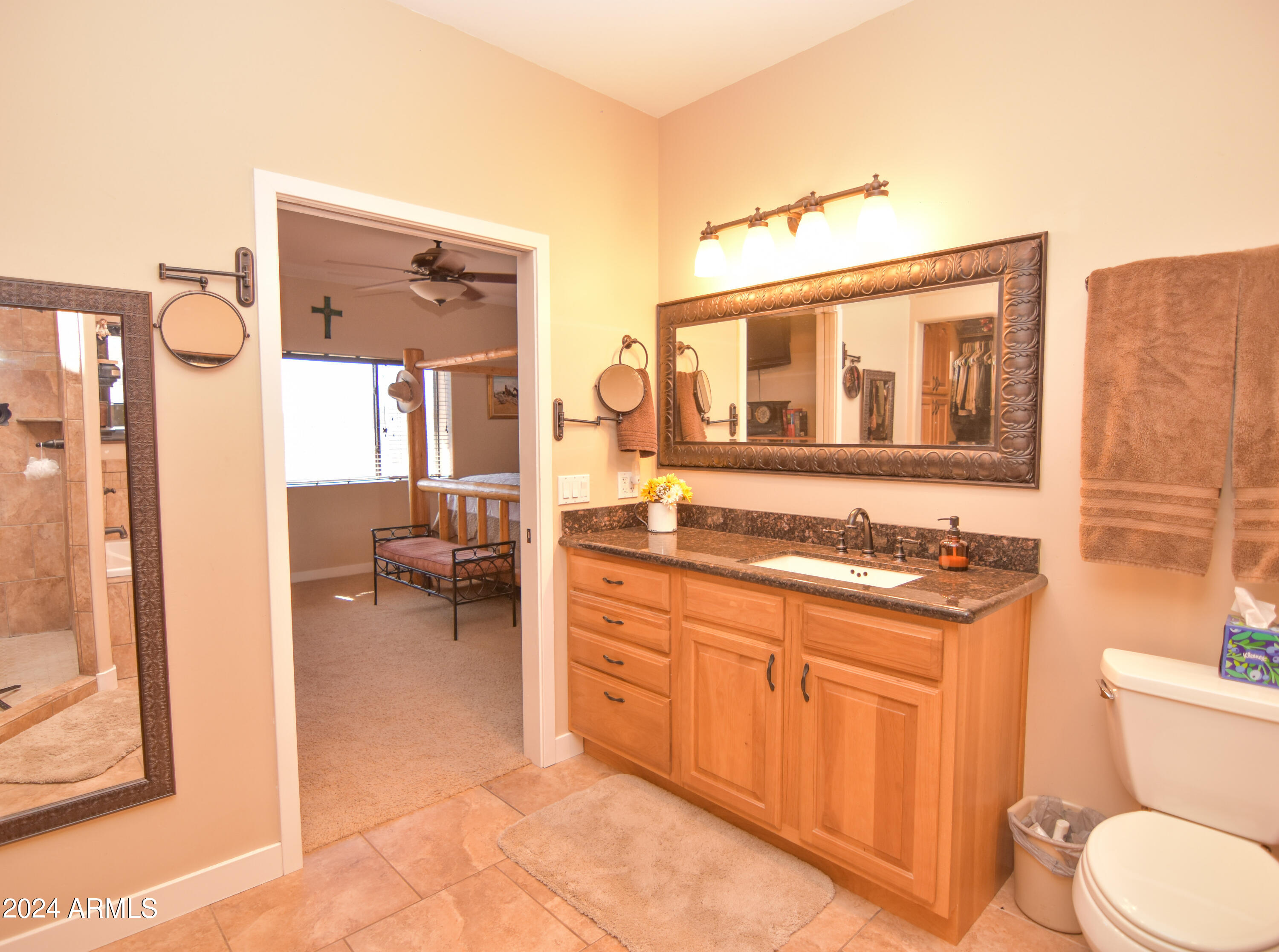 6951 Musgrove Road Skull Valley, AZ 86338 - Photo 20 of 52 View from Bathroom to Owners Suite