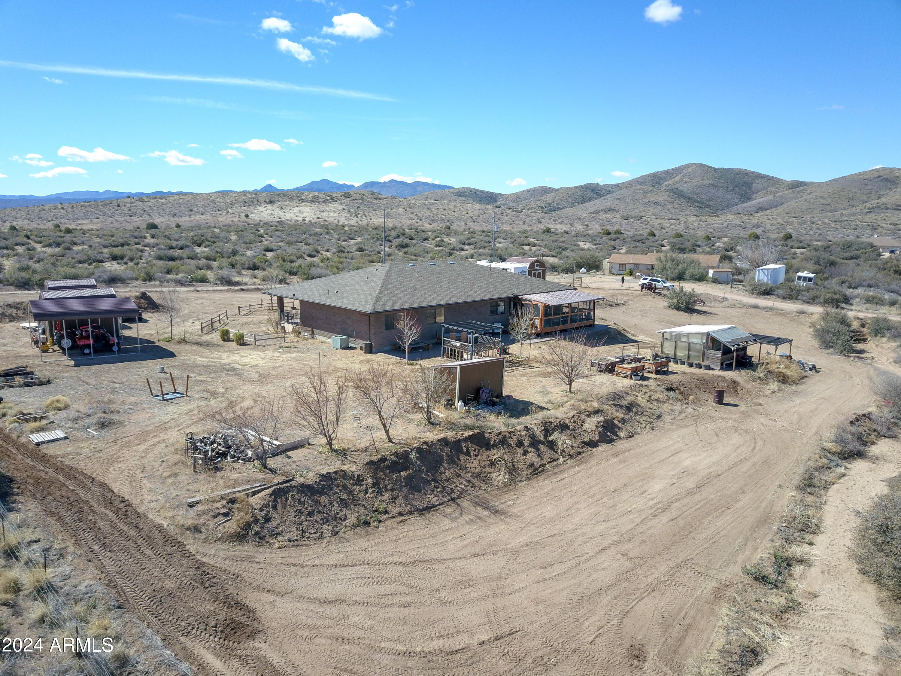 6951 Musgrove Road Skull Valley, AZ 86338 - Photo 42 of 52 Ariel View from the back of the property