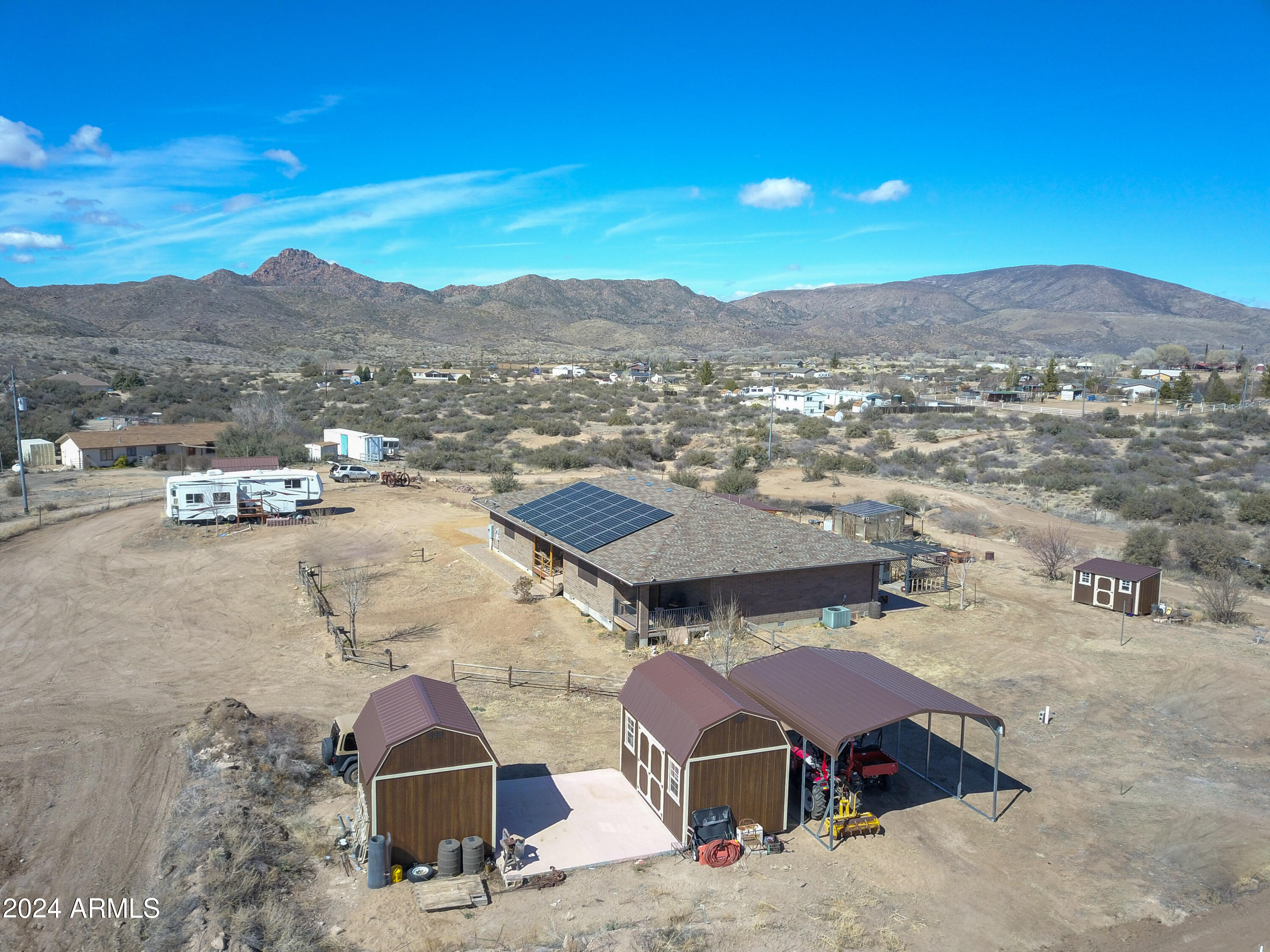 6951 Musgrove Road Skull Valley, AZ 86338 - Photo 43 of 52 Ariel View from the side of the property