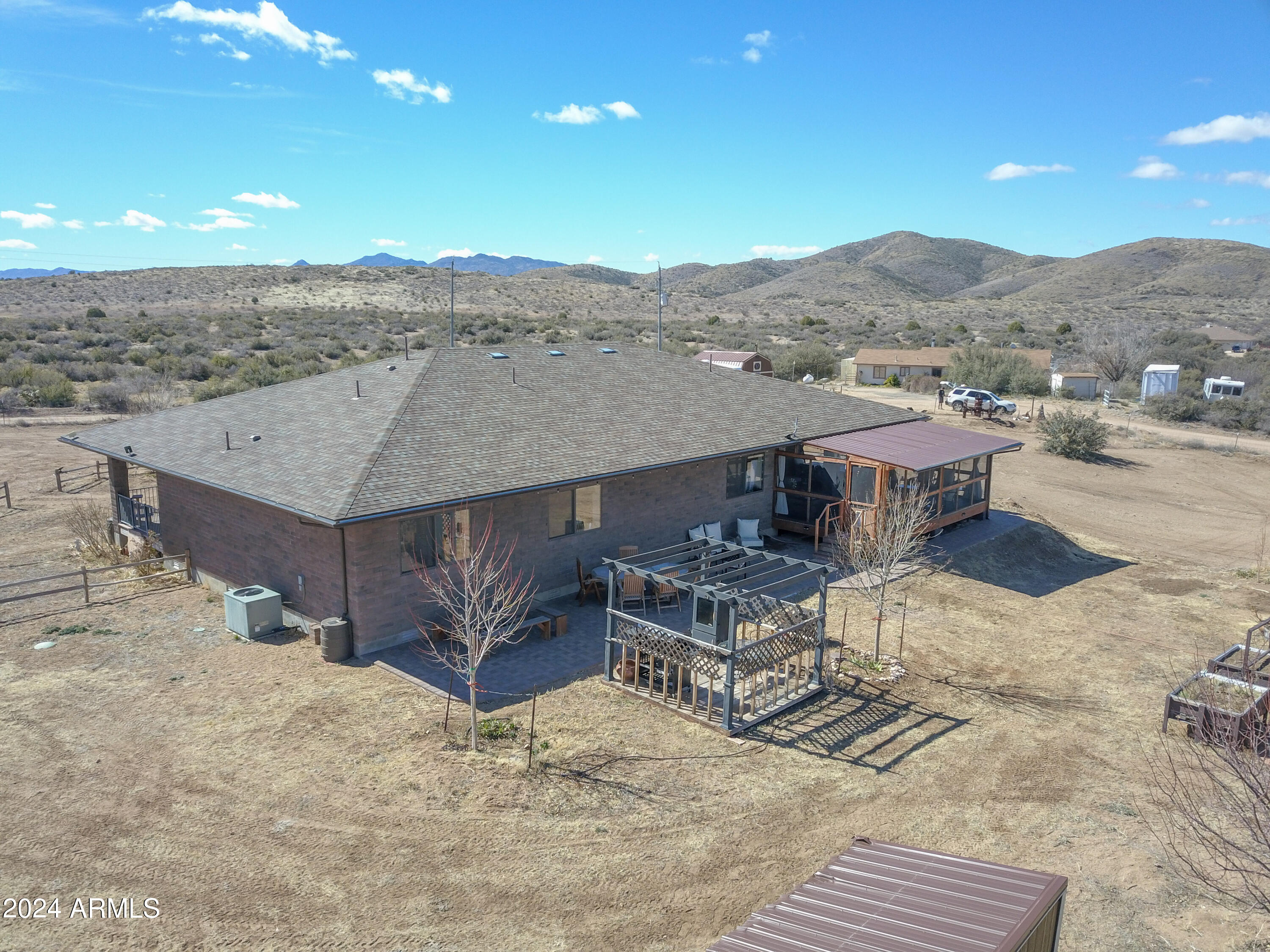 6951 Musgrove Road Skull Valley, AZ 86338 - Photo 50 of 52 Ariel View of the back of the property